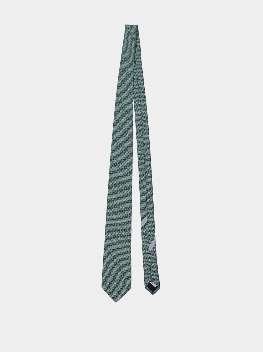 Green Trofeo Silk Tie - Image 2