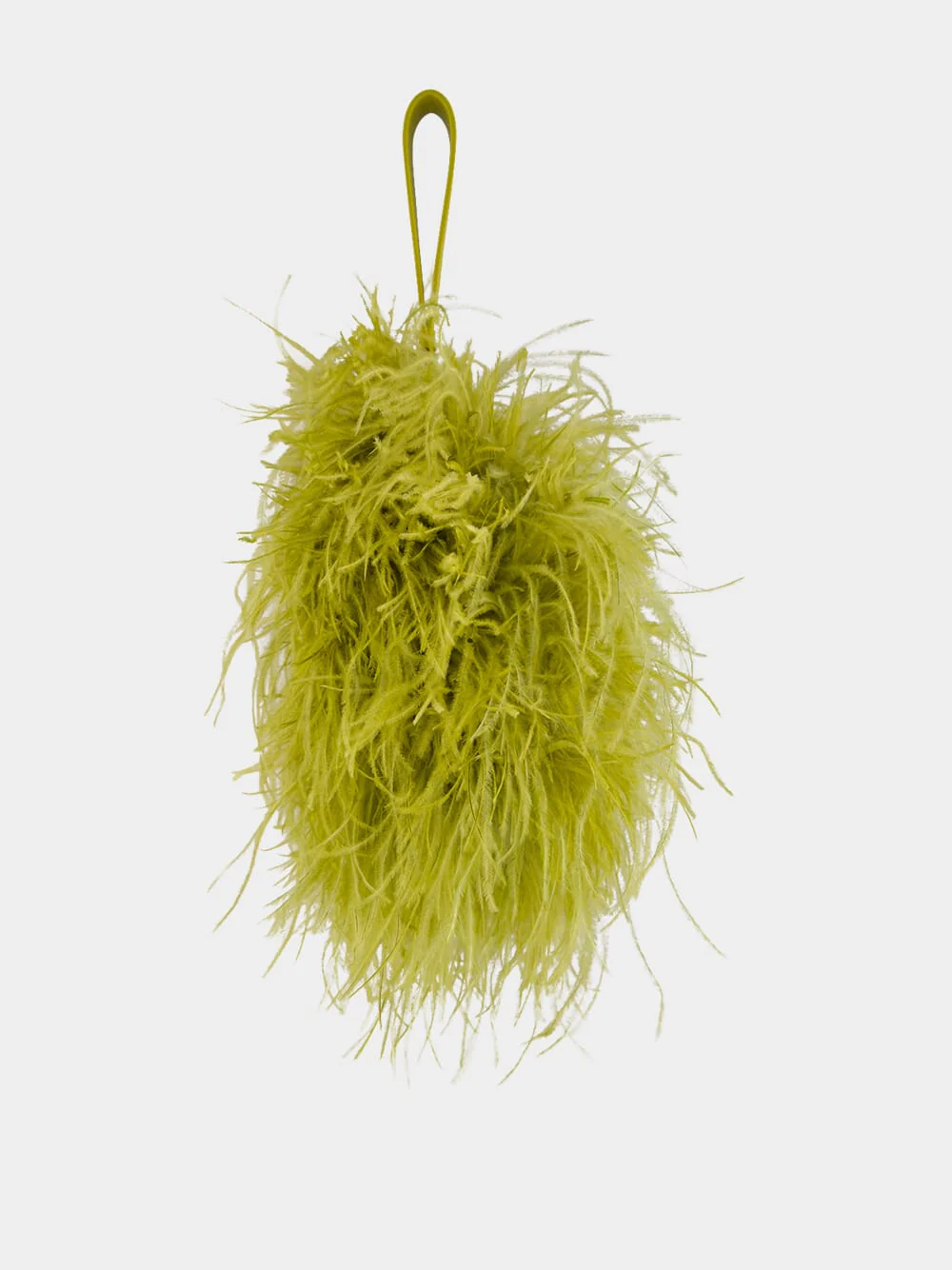 Antique Yellow Feather Mini Clutch Bag - Image 5