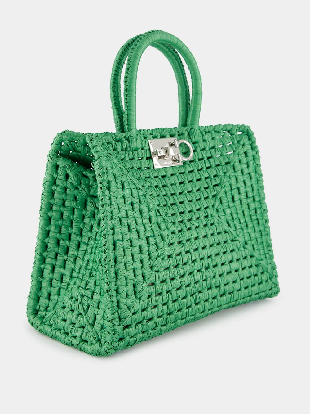 Green Medium Studio Box Bag - Image 3