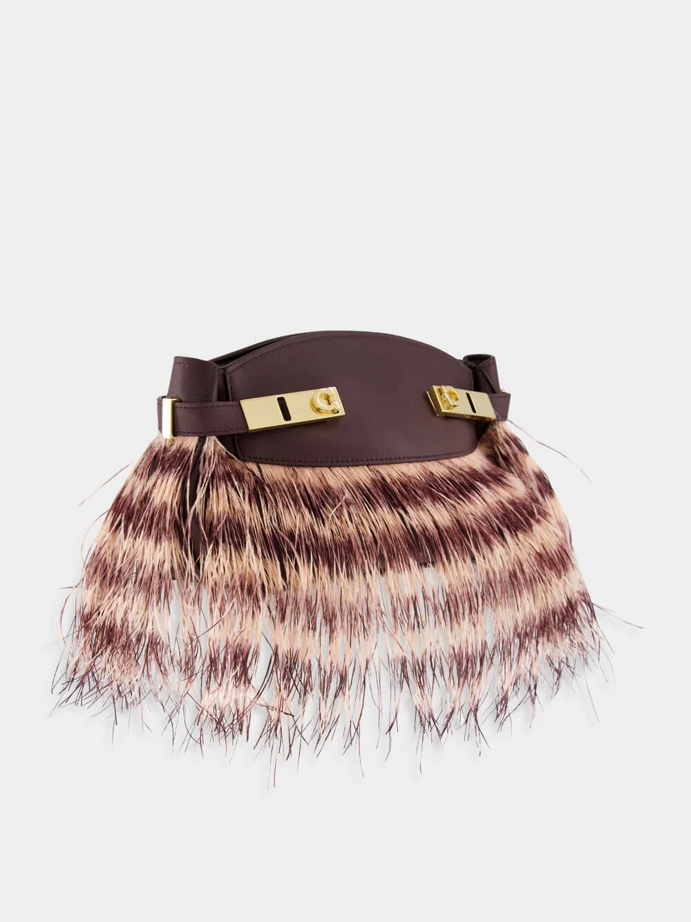 Small Hug Ostrich Feather Bag - Image 3