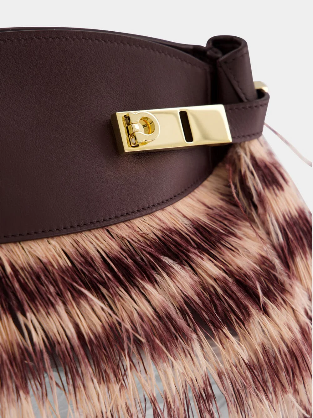 Small Hug Ostrich Feather Bag - Image 7