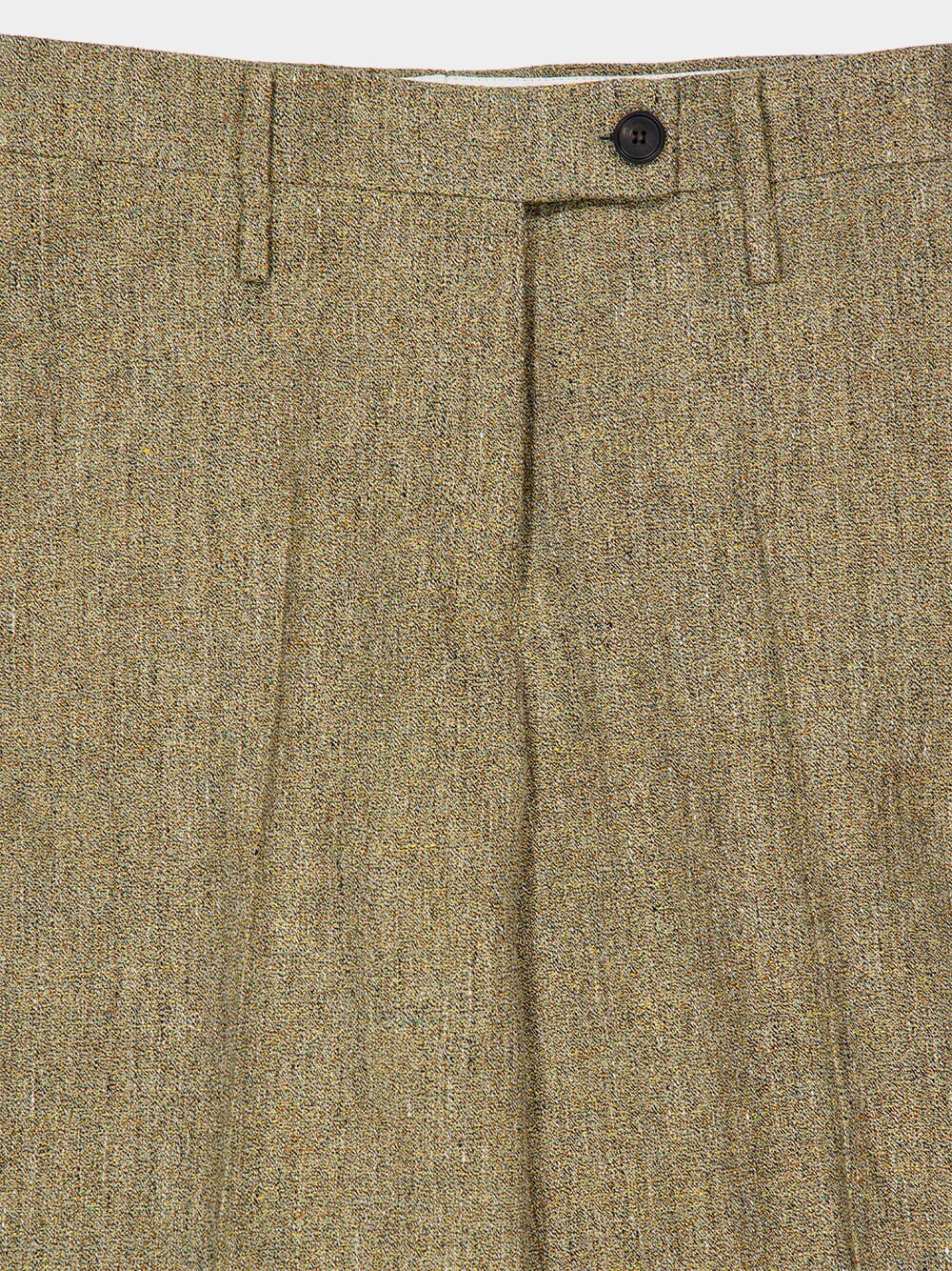 Beige Tailored Linen Trousers - Image 3