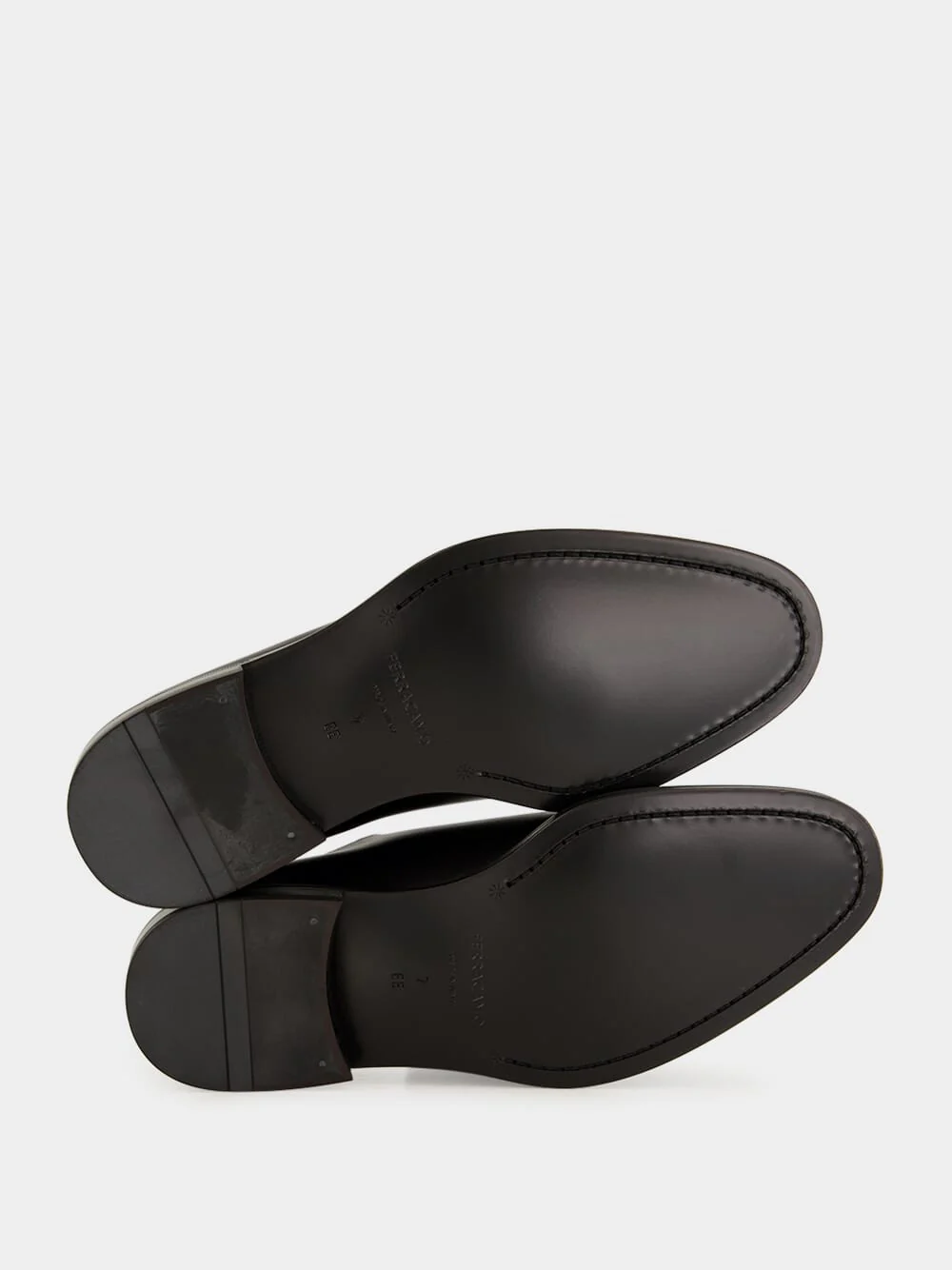 Black Amber Leather Derby Shoes - Image 6