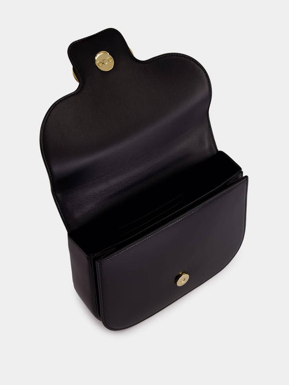Black Double Gancini North-South Crossbody Bag - Image 6