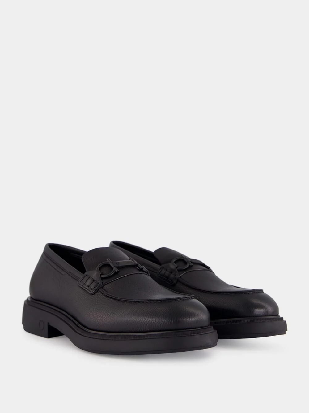 Black Gancini Bit Loafers - Image 3