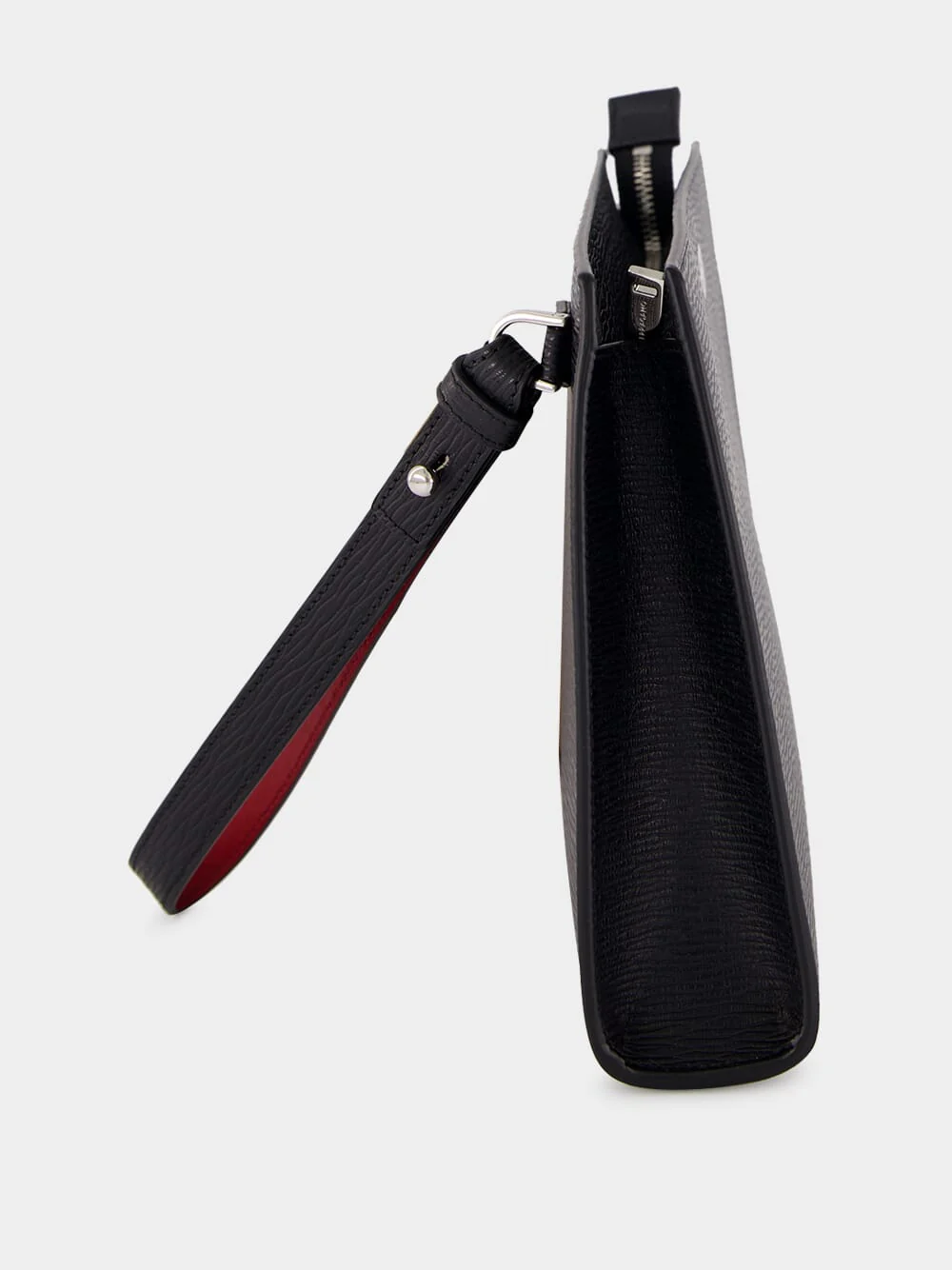 Black Gancini Calf Leather Pouch - Image 3