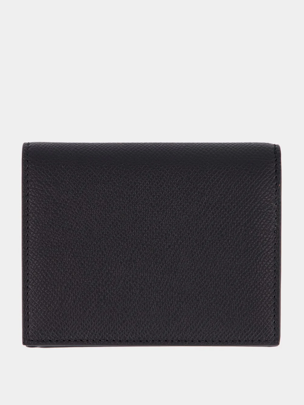 Black Gancini Compact Leather Wallet - Image 2