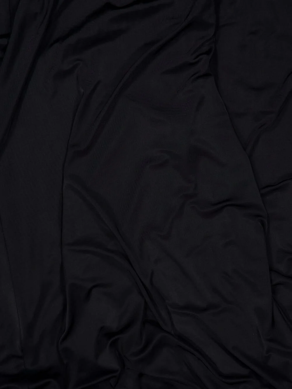 Black Gathered Strapless Long Dress - Image 6