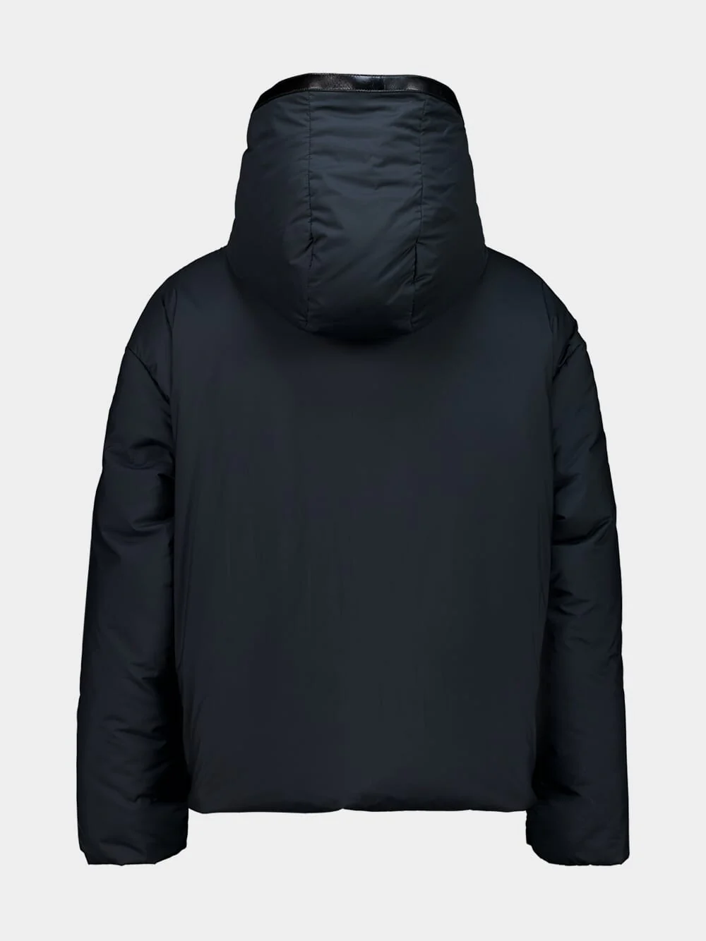Black Hooded Padded Blouson - Image 2