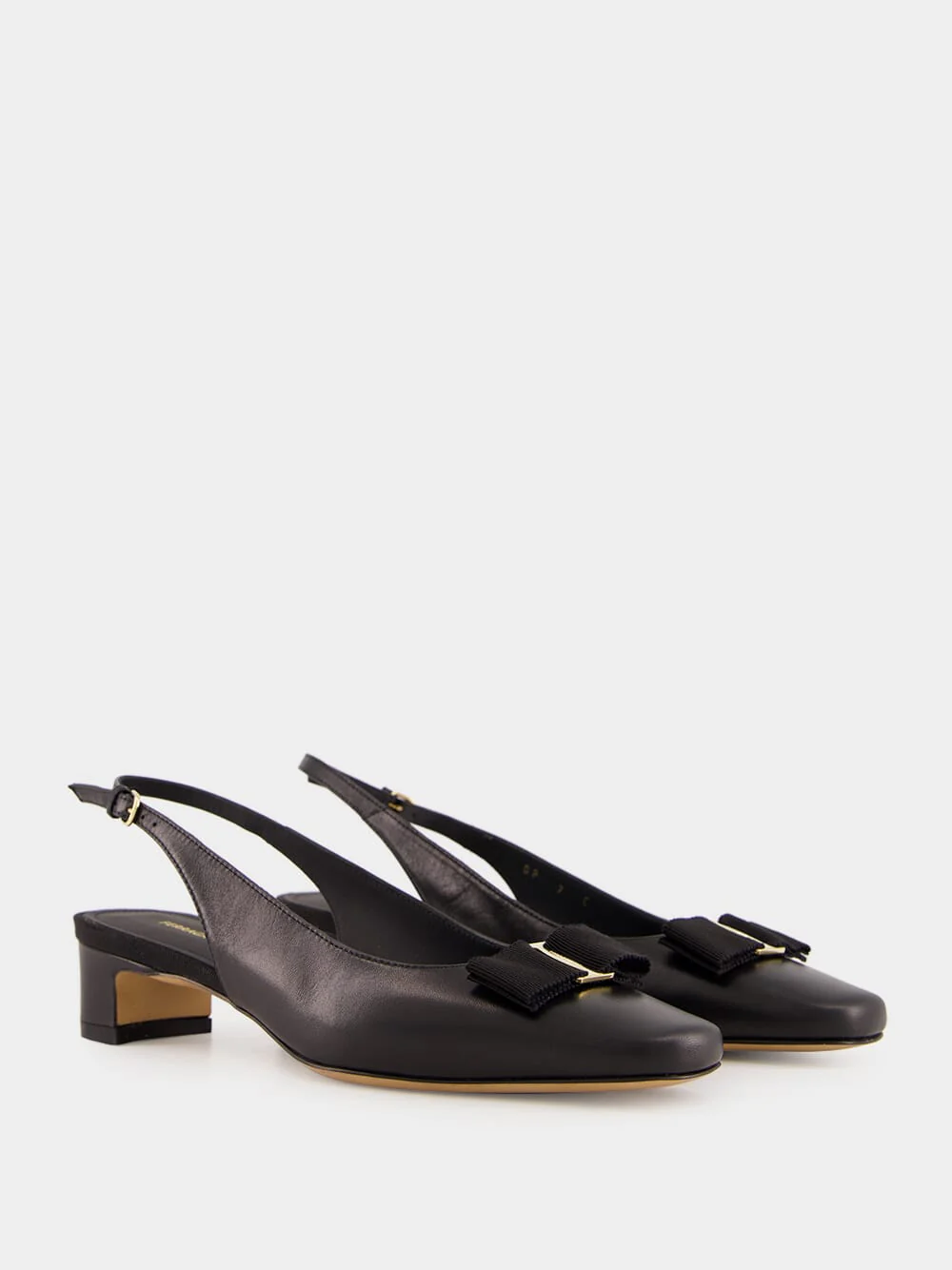 Black Iconic Bow Slingback - Image 3
