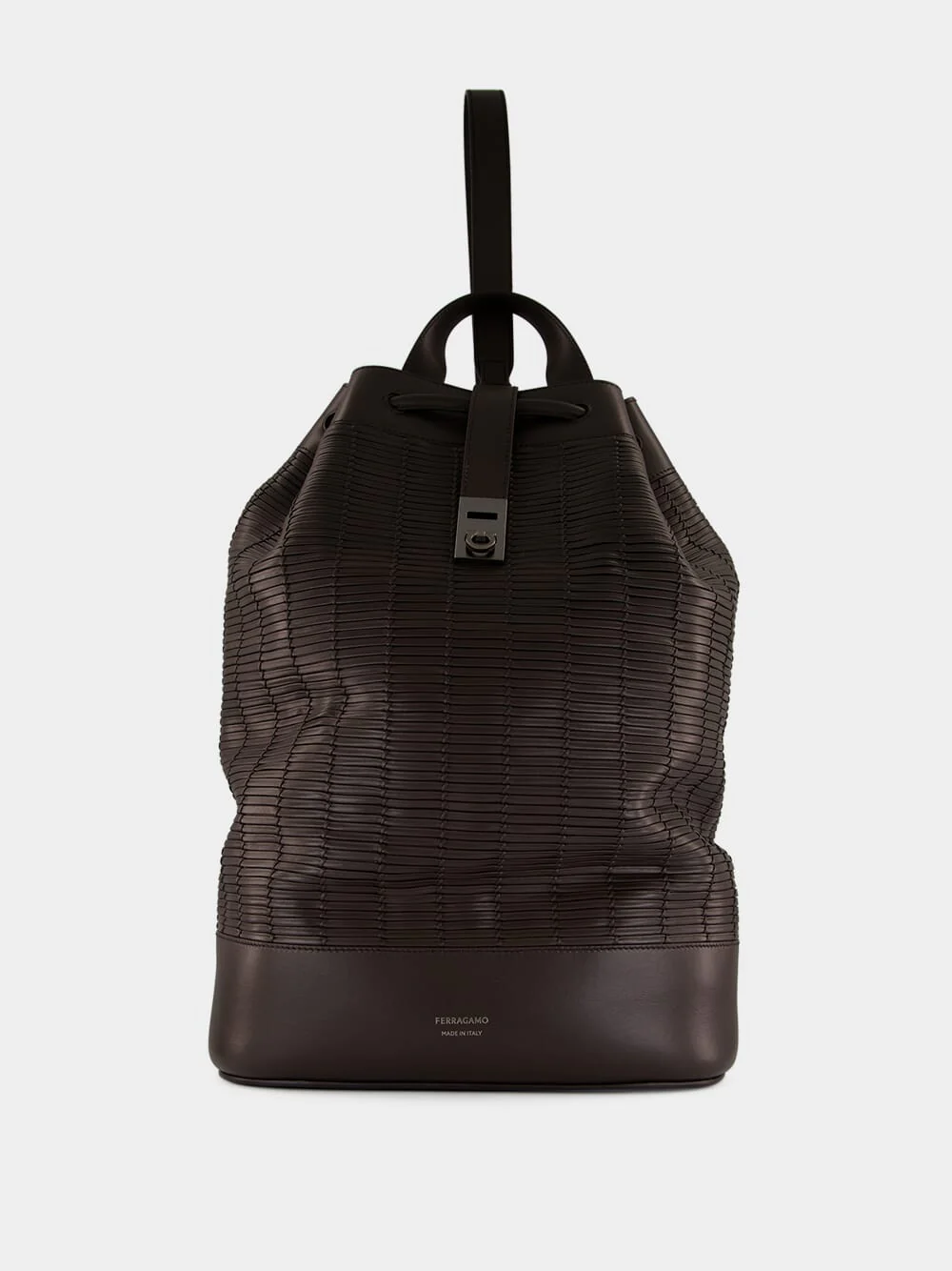 Black Sailor Leather Backpack - Image 2