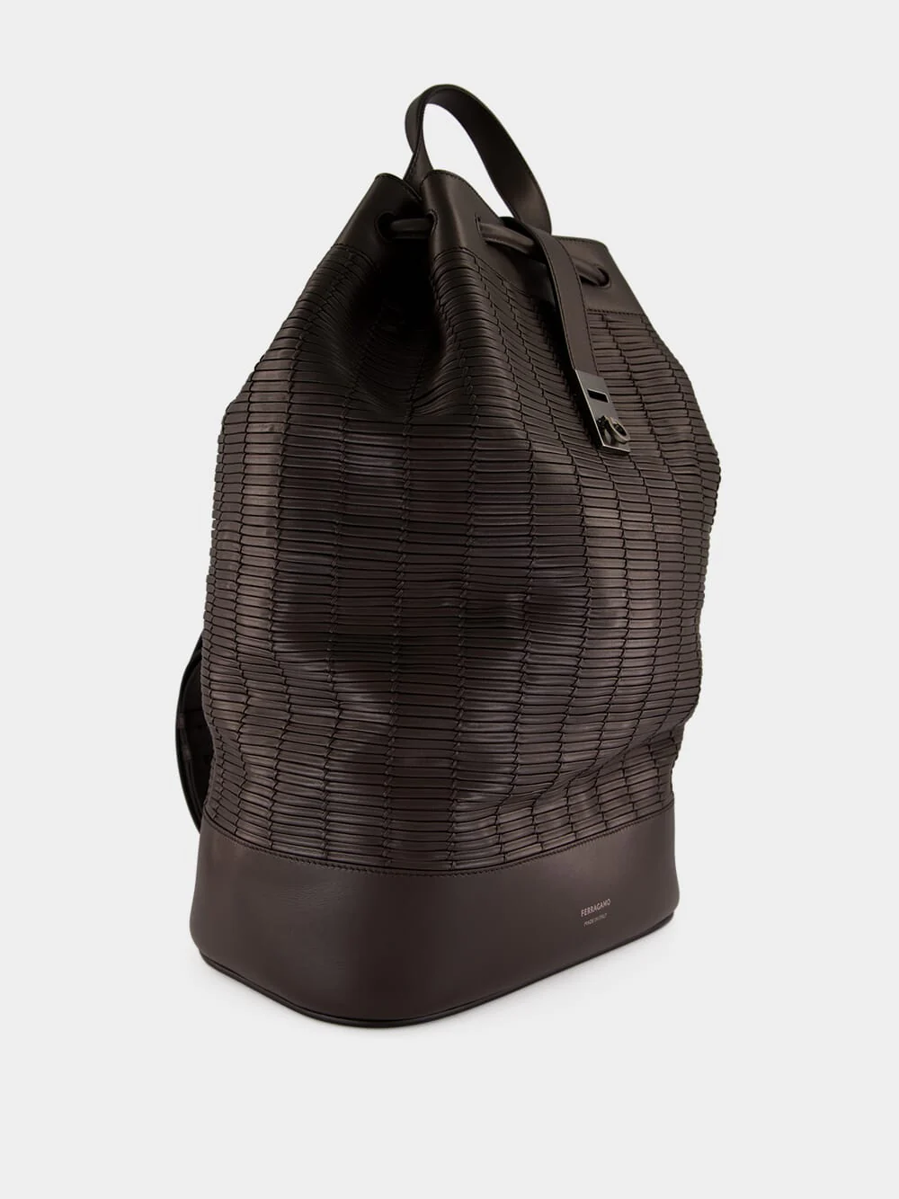 Black Sailor Leather Backpack - Image 3