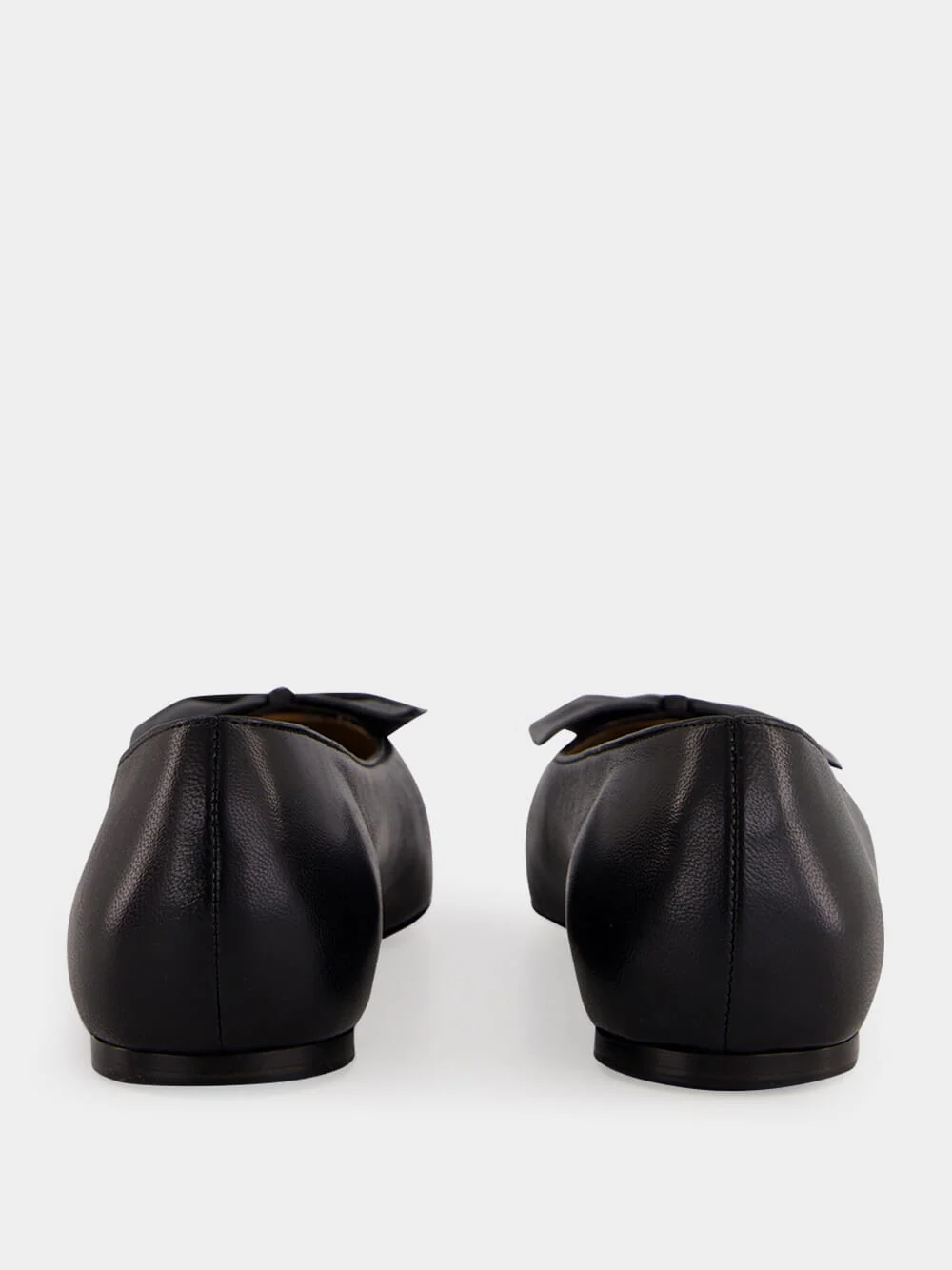 Black Soft Bow Ballet Flats - Image 5