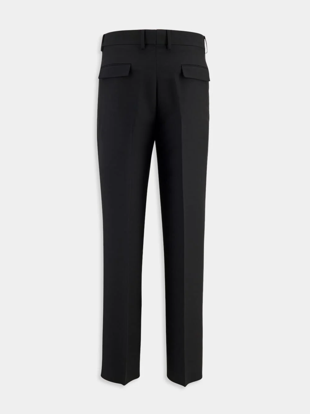 Black Tailored Trousers with Darts - Image 3