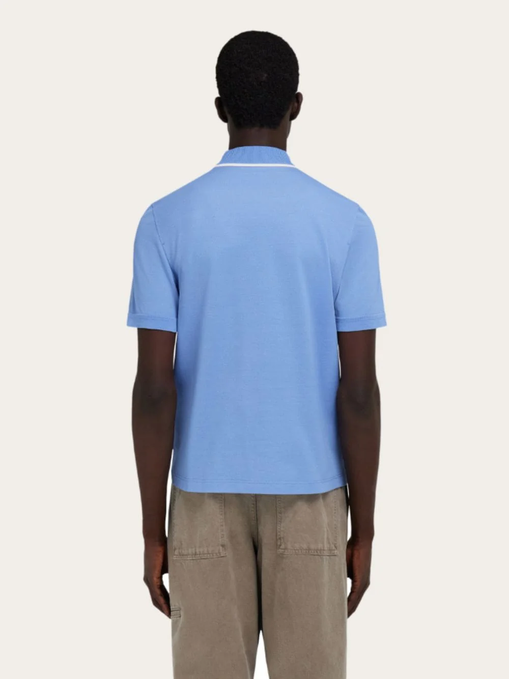 Bluette Cotton Polo with Zip Detail - Image 3