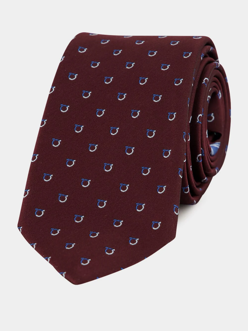 Bordeaux Jacquard Silk Tie