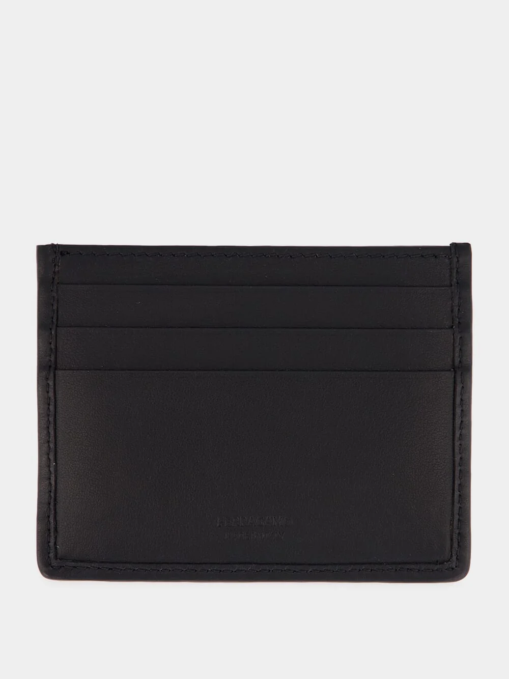 Brown and Black Woven Leather Card Holder - Image 3