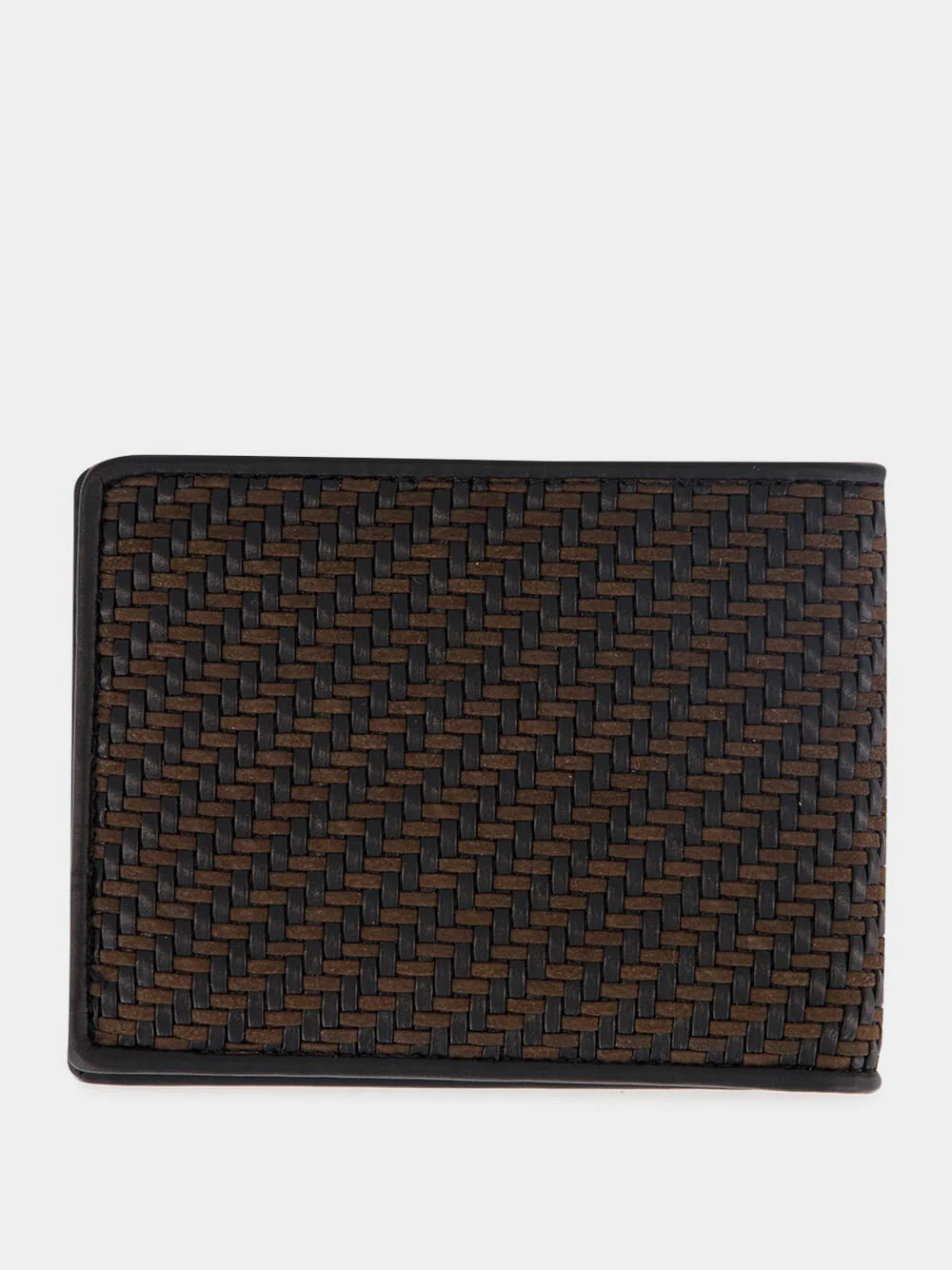 Brown and Black Woven Wallet - Image 2