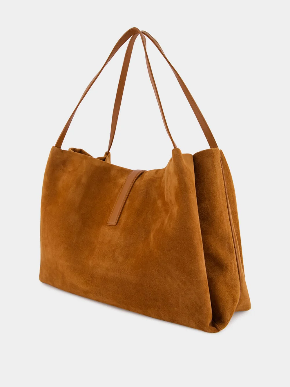 Brown Goatskin Suede Tote Bag - Image 4