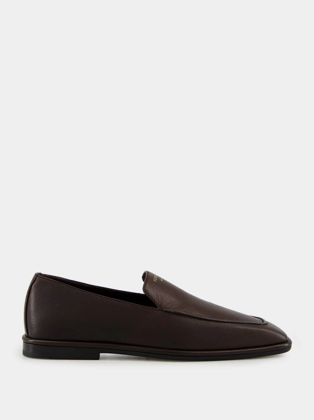 Brown Hammered Calfskin Loafers - Image 8