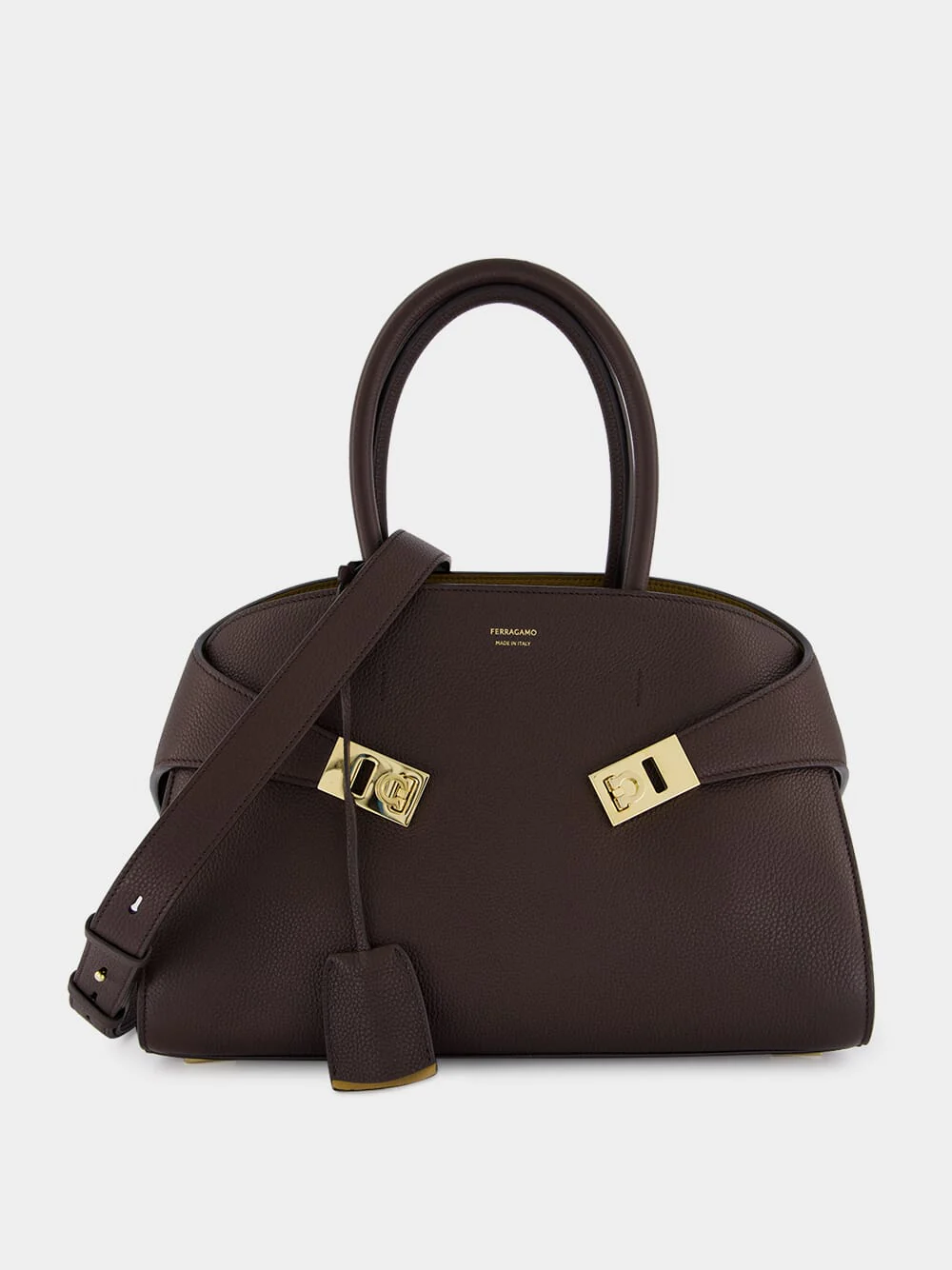 Brown Hug Bicolor Medium Handbag