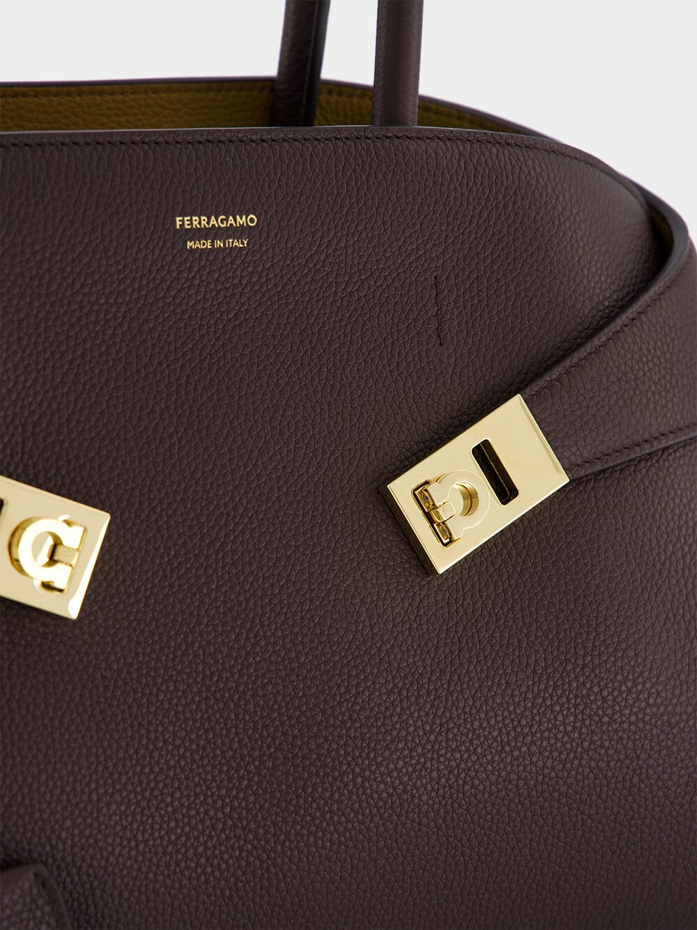 Brown Hug Bicolor Medium Handbag - Image 7