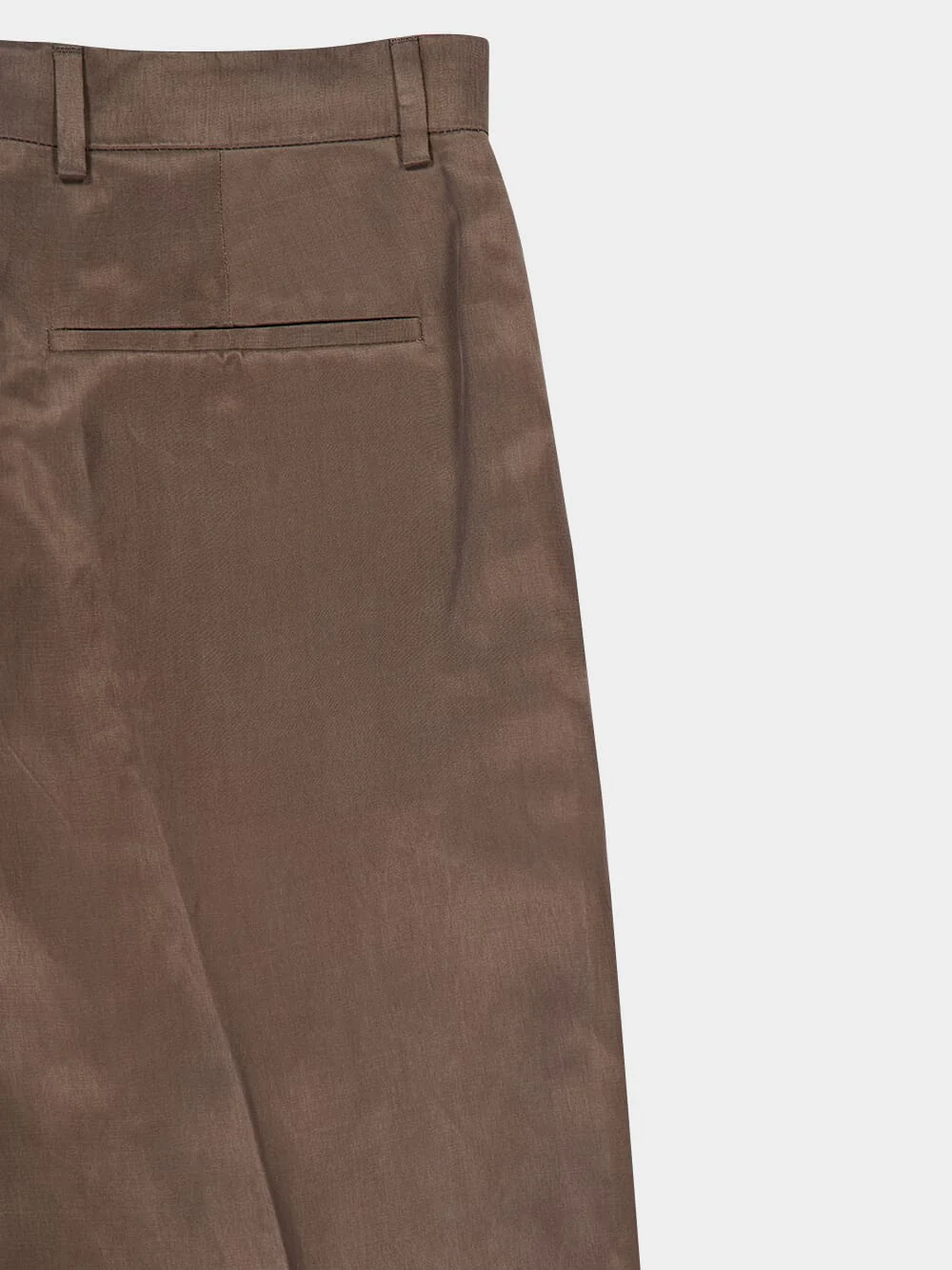 Brown Straight-Fit Pleated Trousers - Image 8