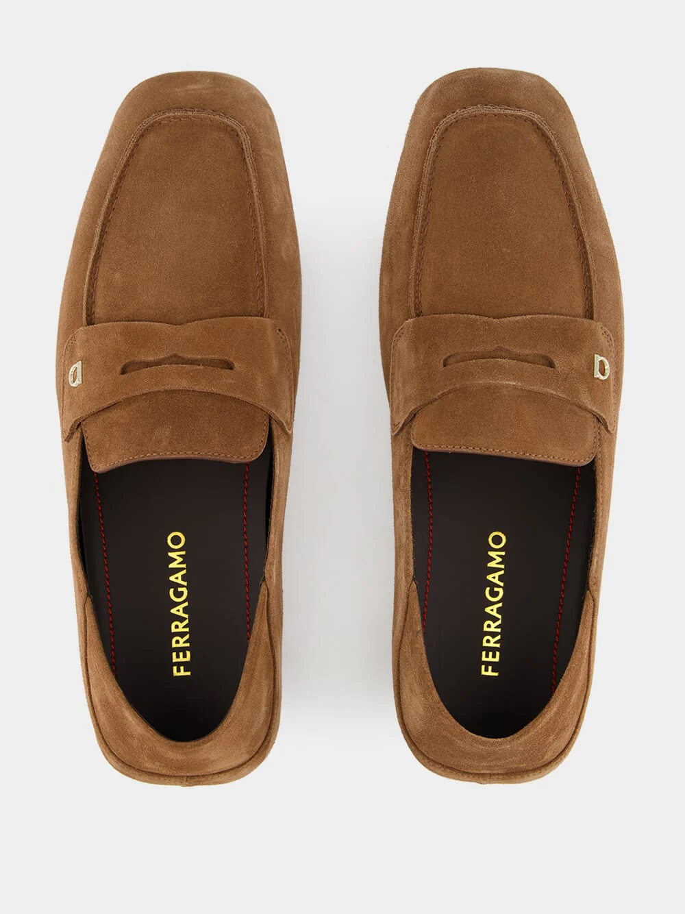 Brown Suede Gancini Drivers - Image 4