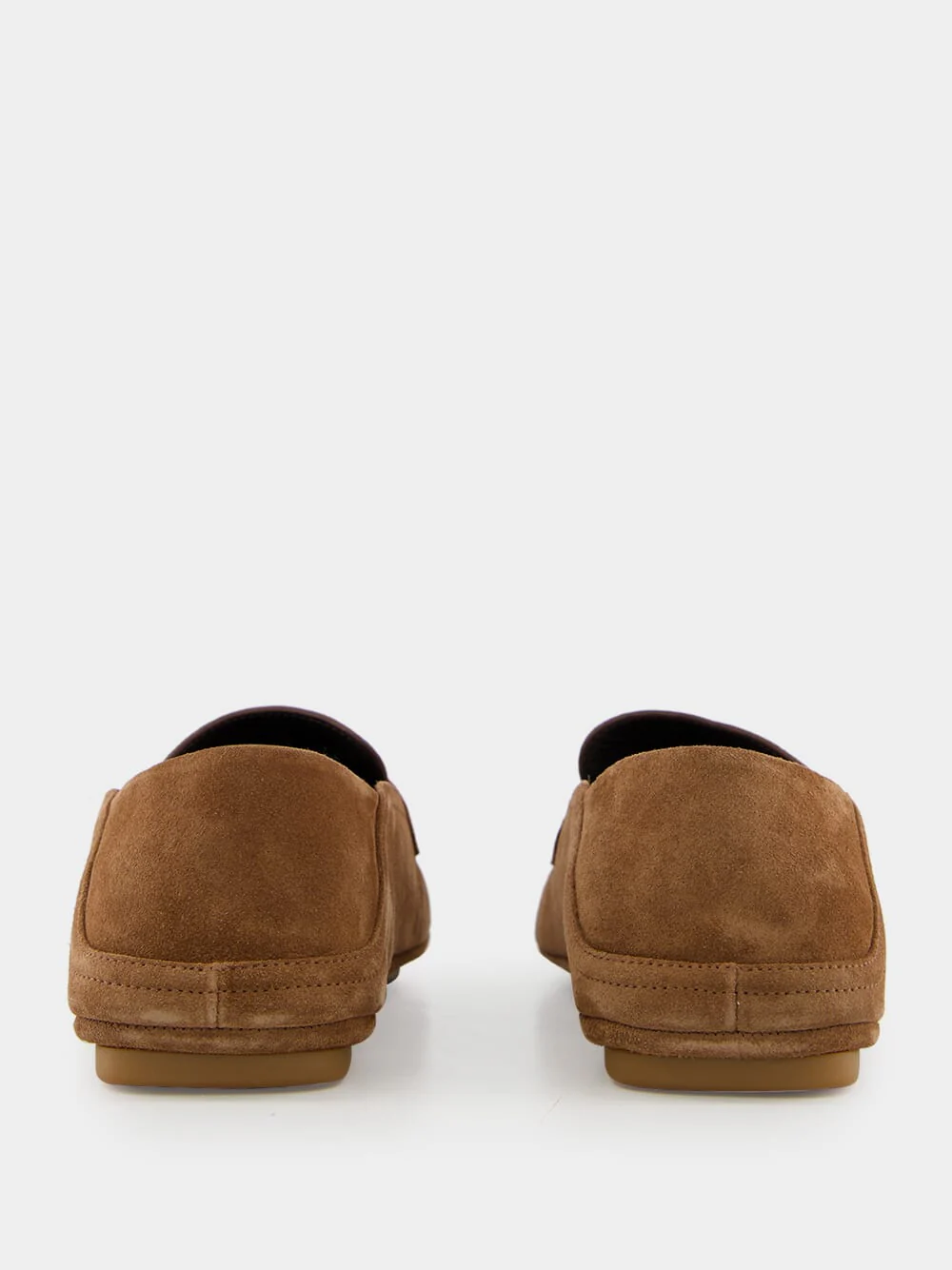 Brown Suede Gancini Drivers - Image 5