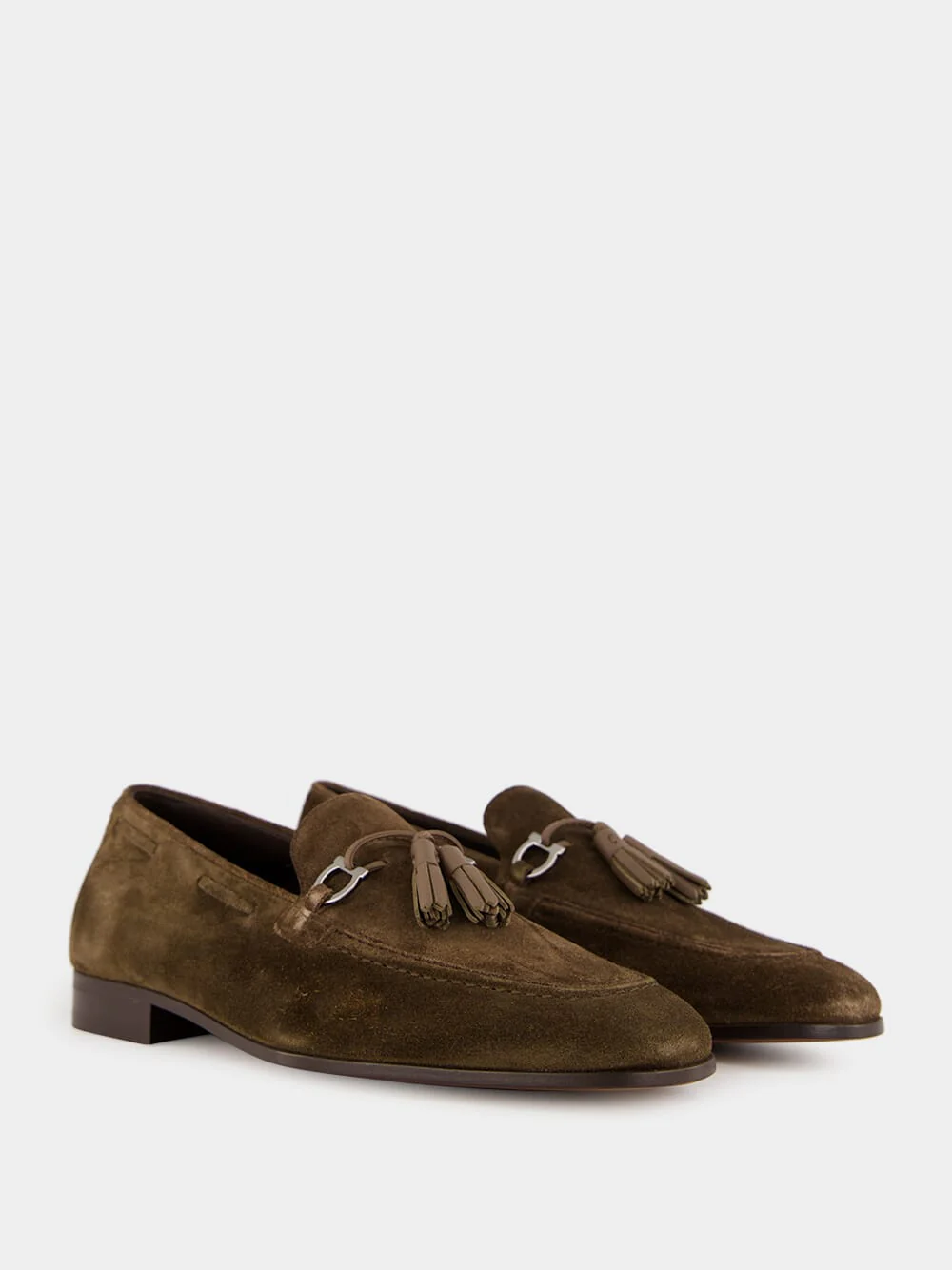 Brown Tassel Suede Moccasins - Image 3