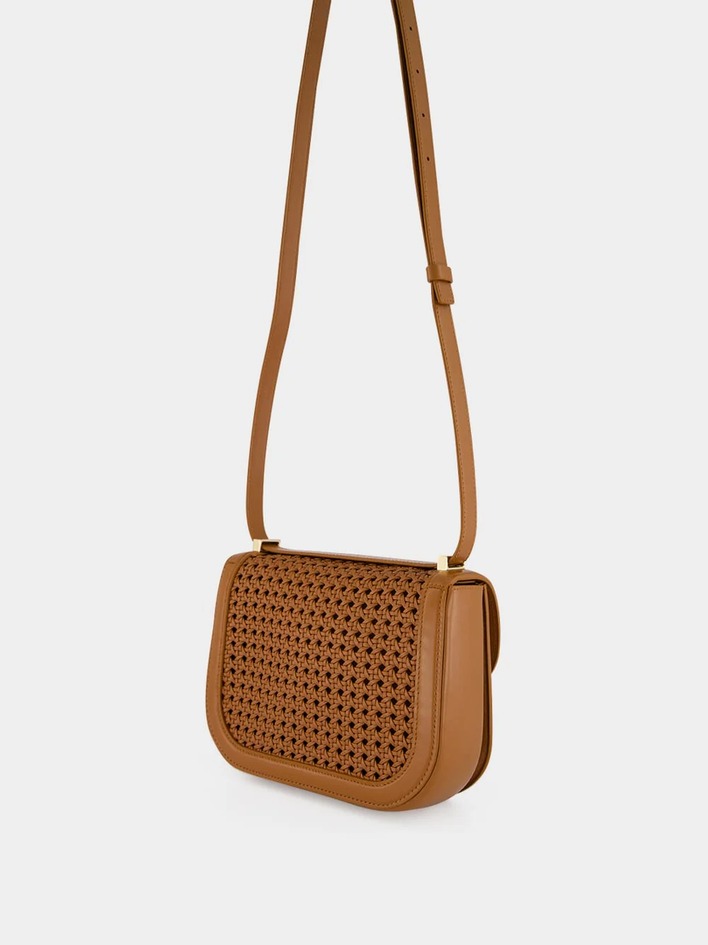 Brown Woven Gancini Crossbody Mini Bag - Image 6