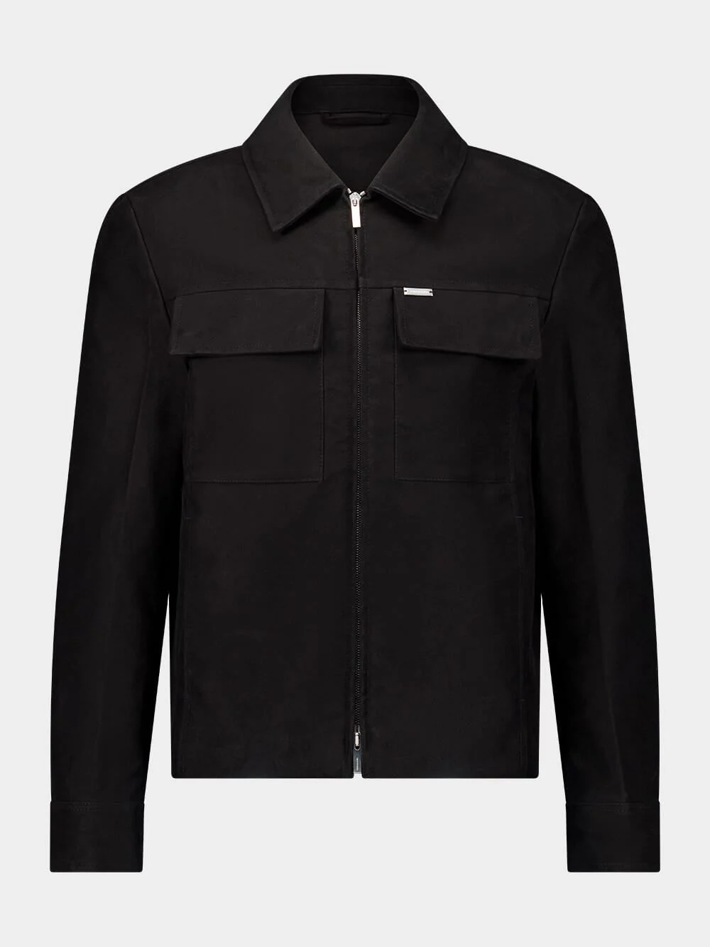 Black Zipped Jacket with Pockets - Image 5