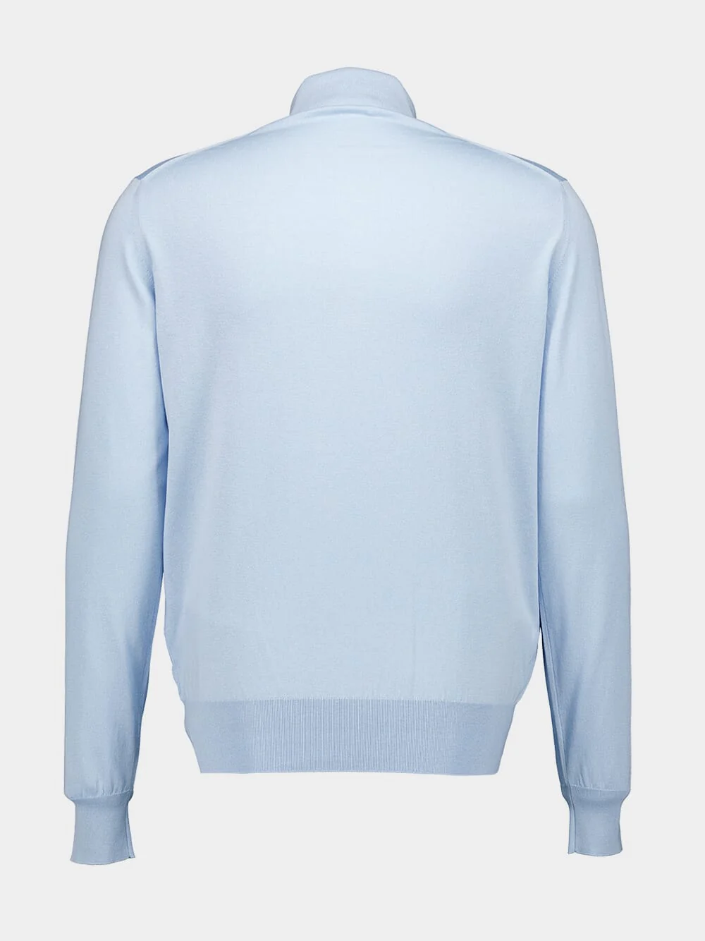 Long-Sleeved Silk Blend Polo - Image 3