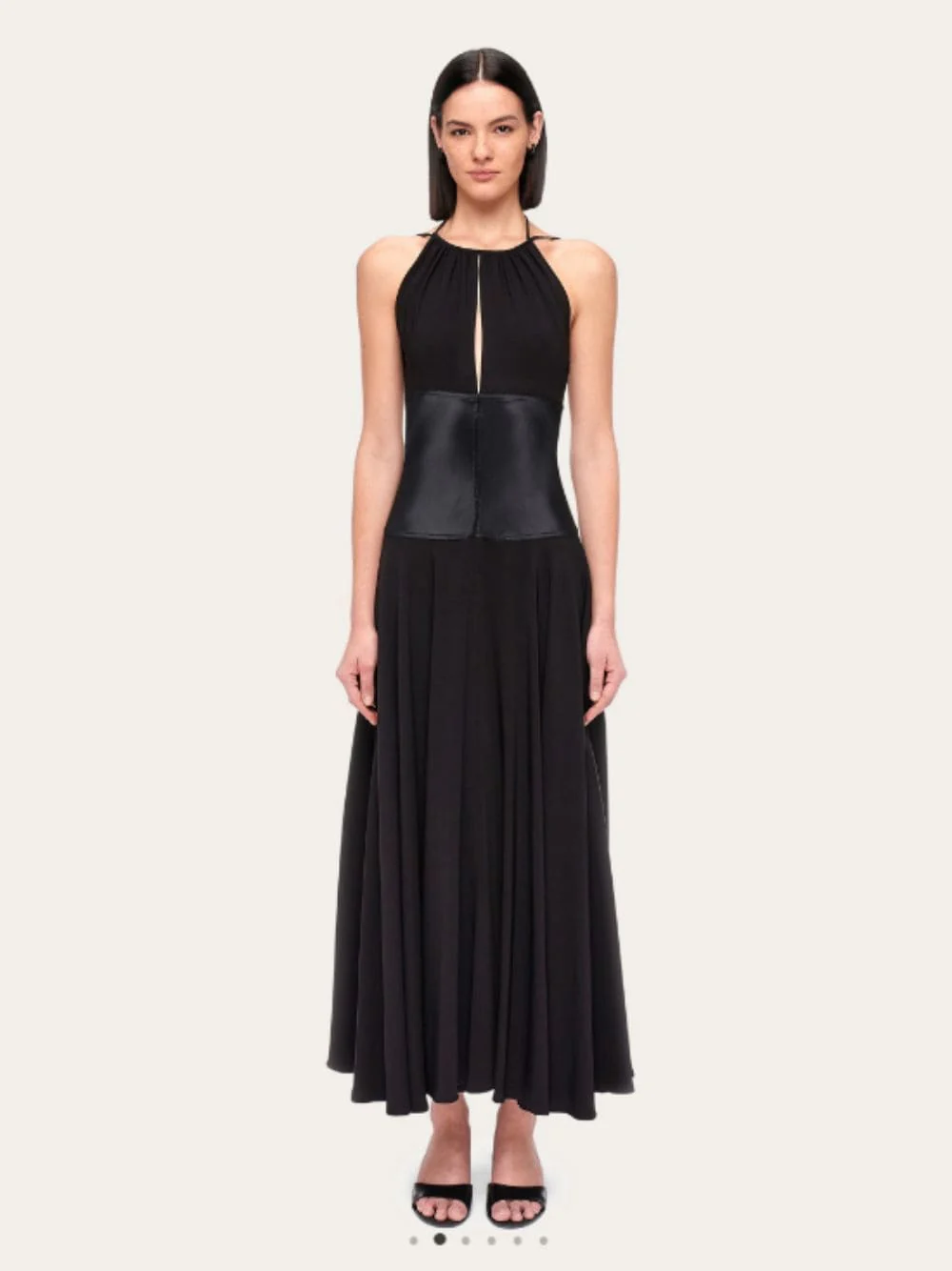 Longline Cady Viscose Dress