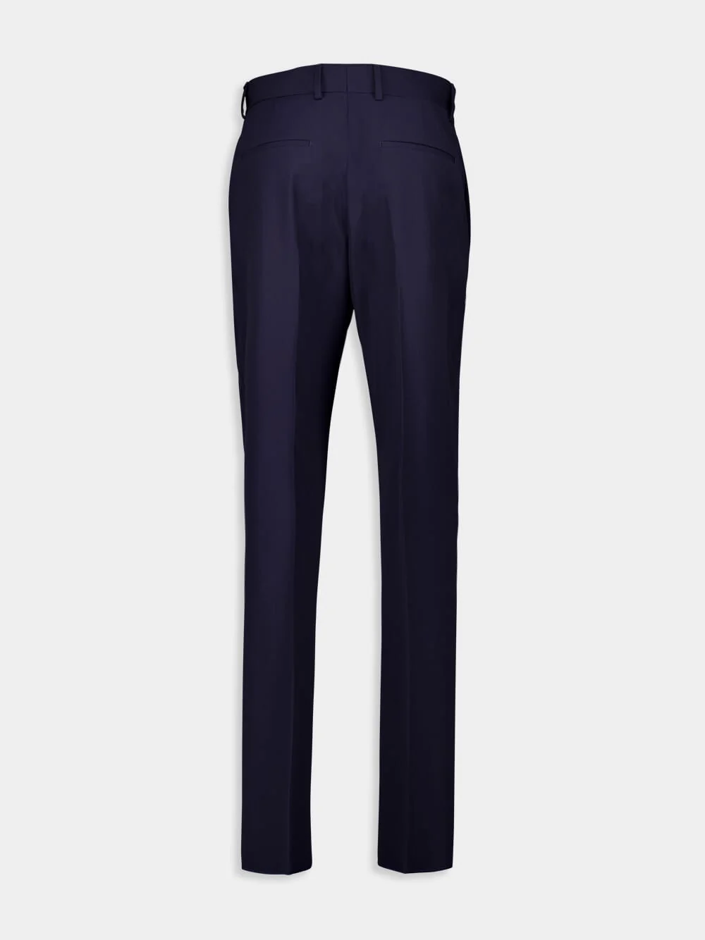 Navy Straight-Fit Trousers - Image 2