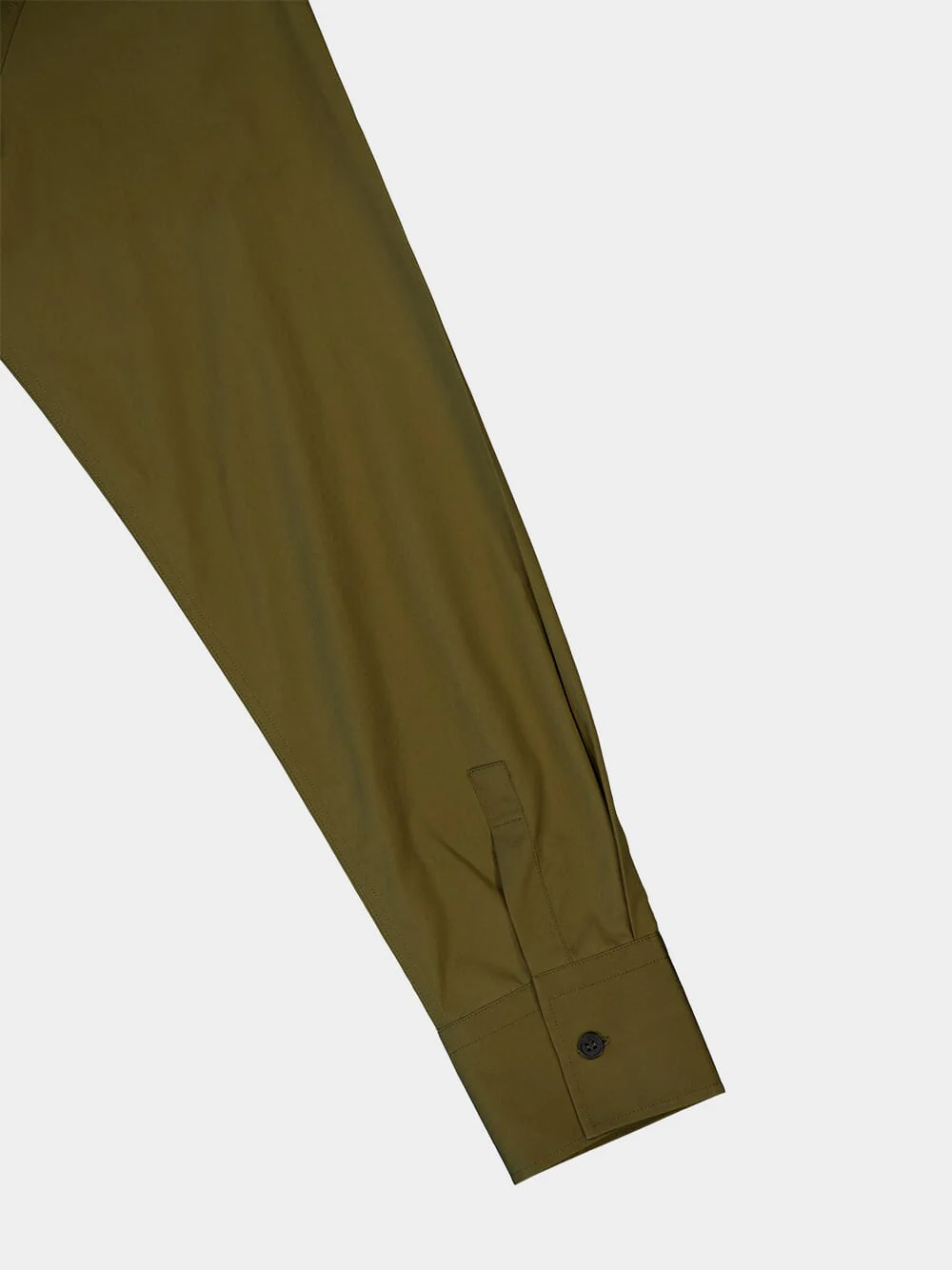 Olive Green Cotton Shirt - Image 6