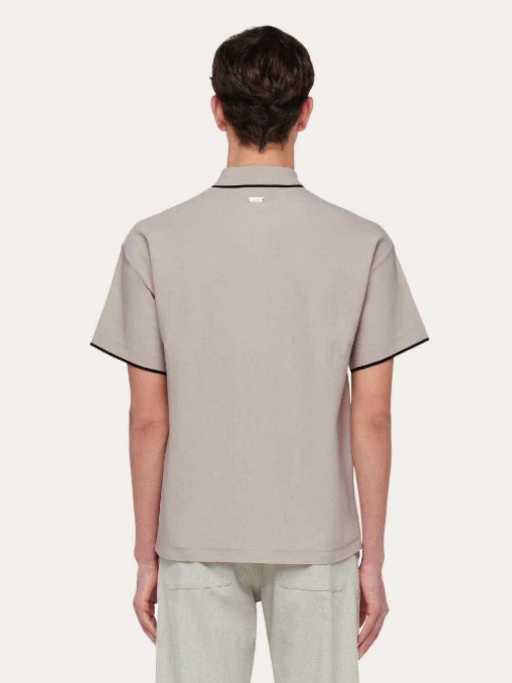 Polo Shirt with Center Stripe - Image 3