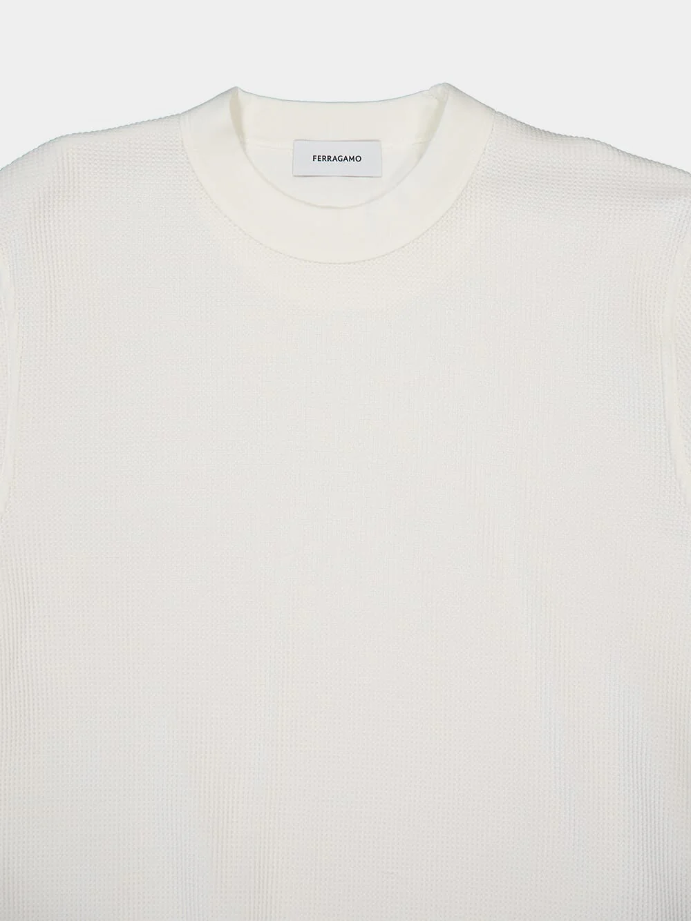 White Cotton Sweater - Image 3