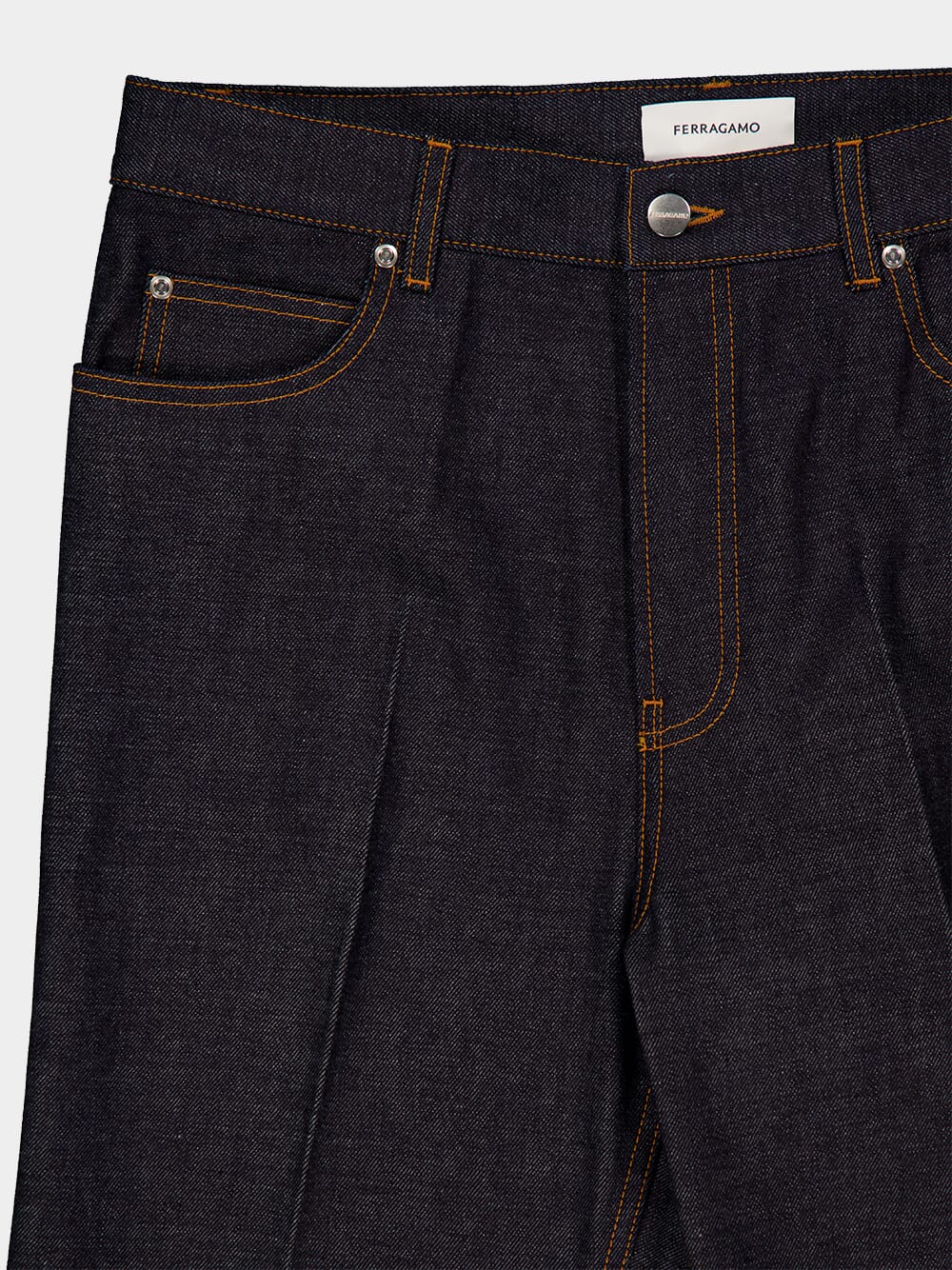 Dark Blue Straight-Leg Jeans - Image 3