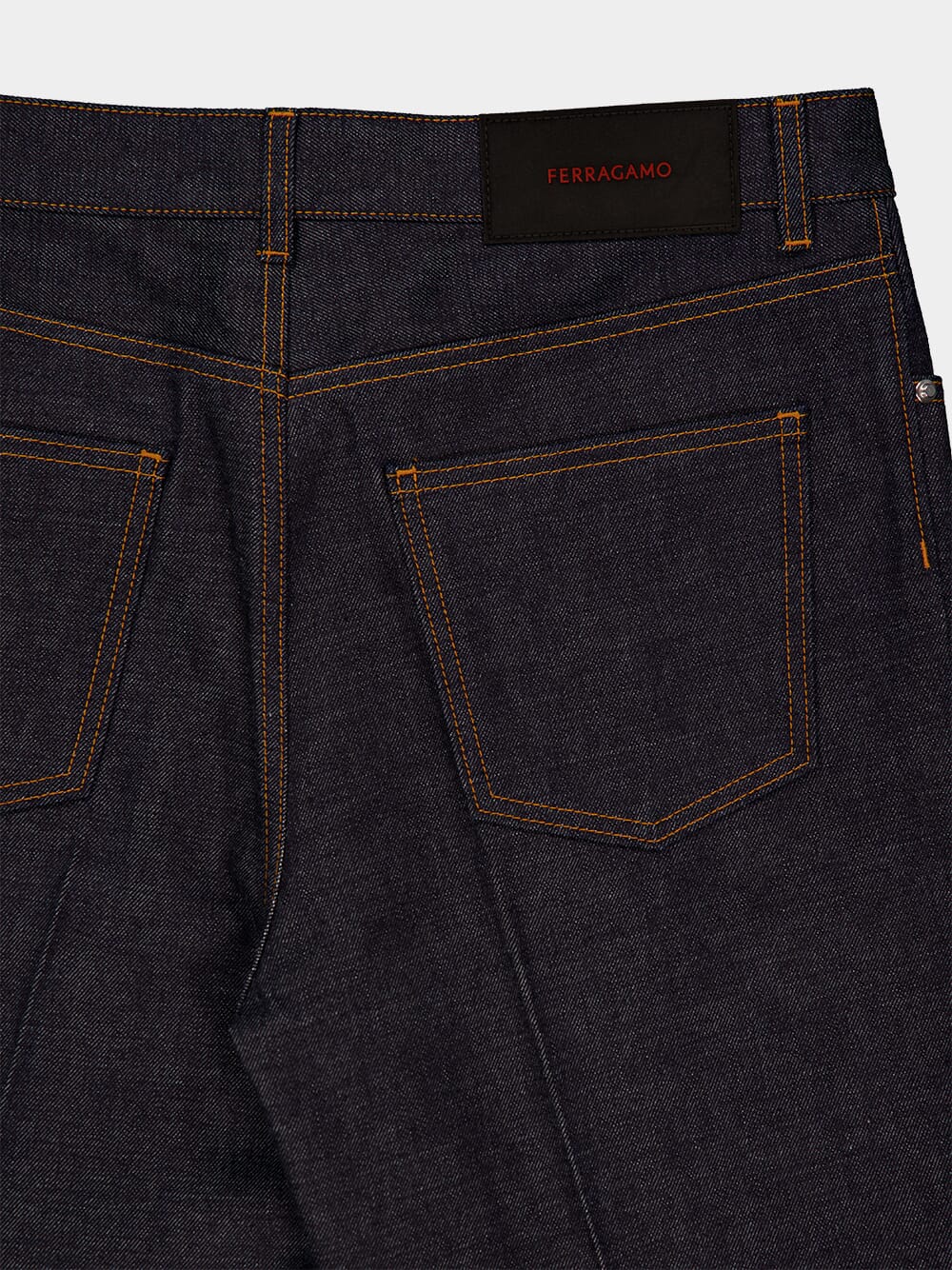 Dark Blue Straight-Leg Jeans - Image 4