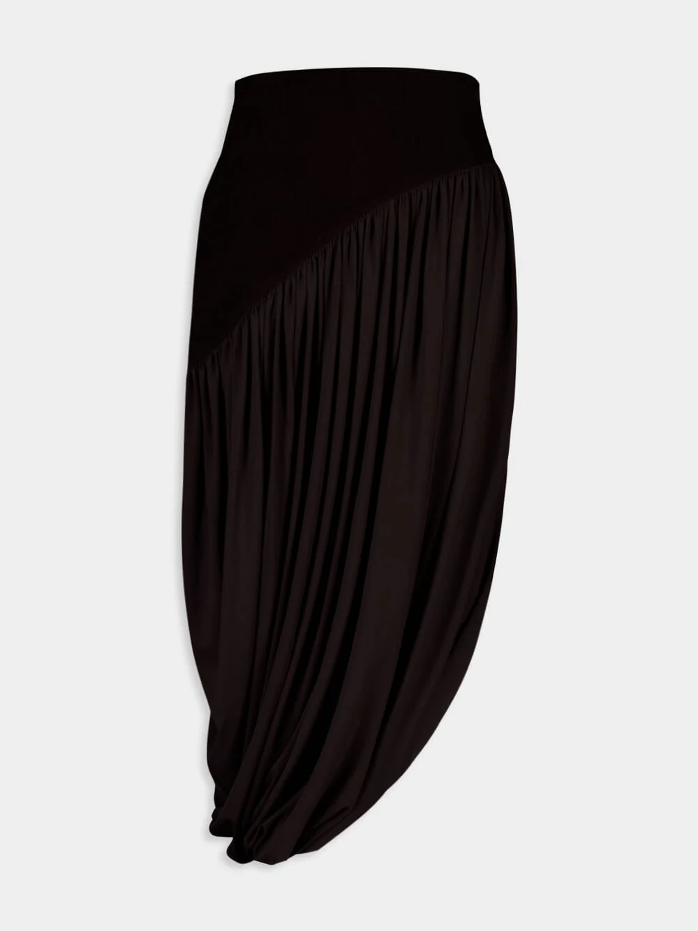 Dark Espresso Draped Skirt