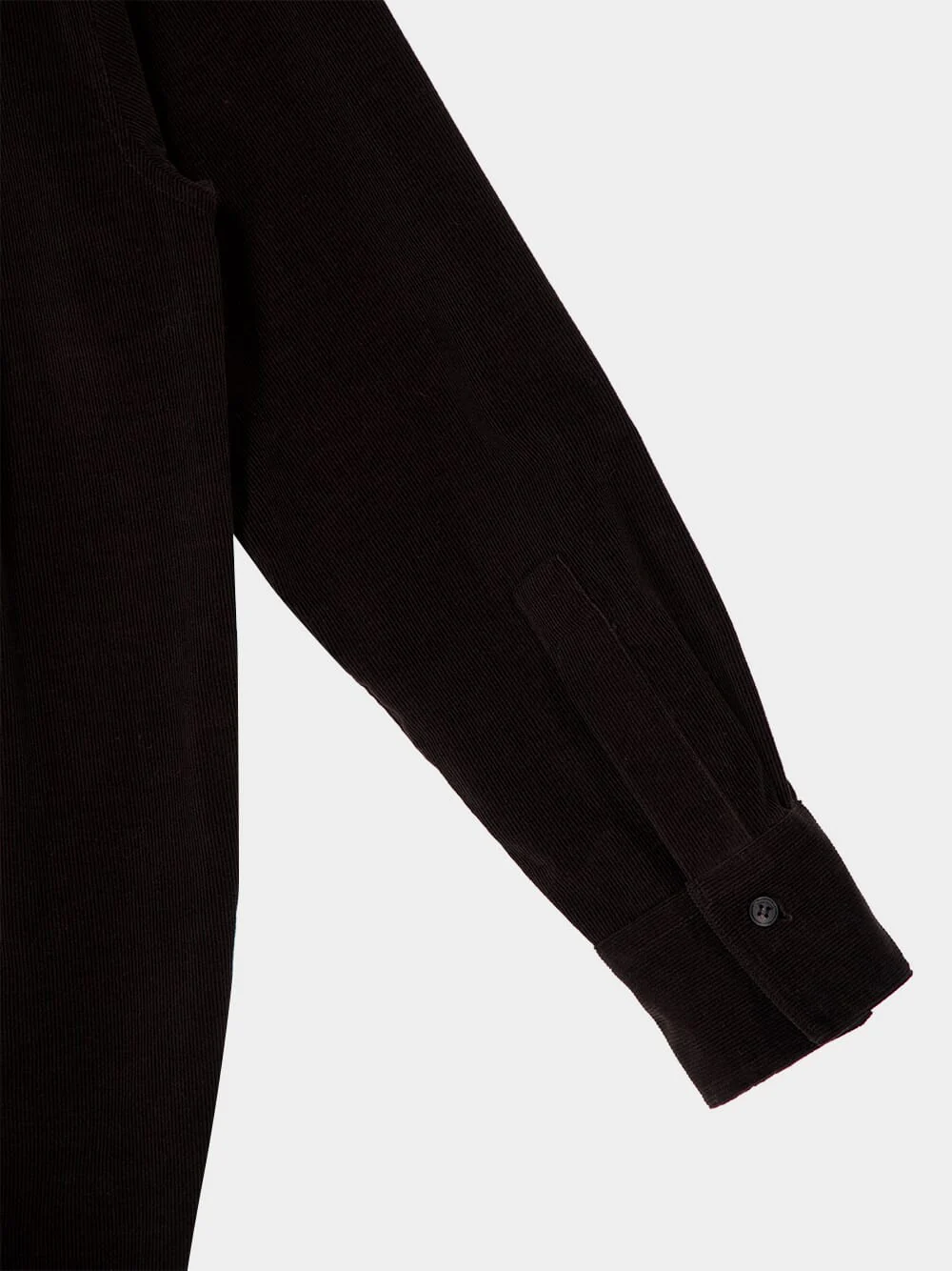 Dark Espresso Velvet Corduroy Overshirt - Image 4