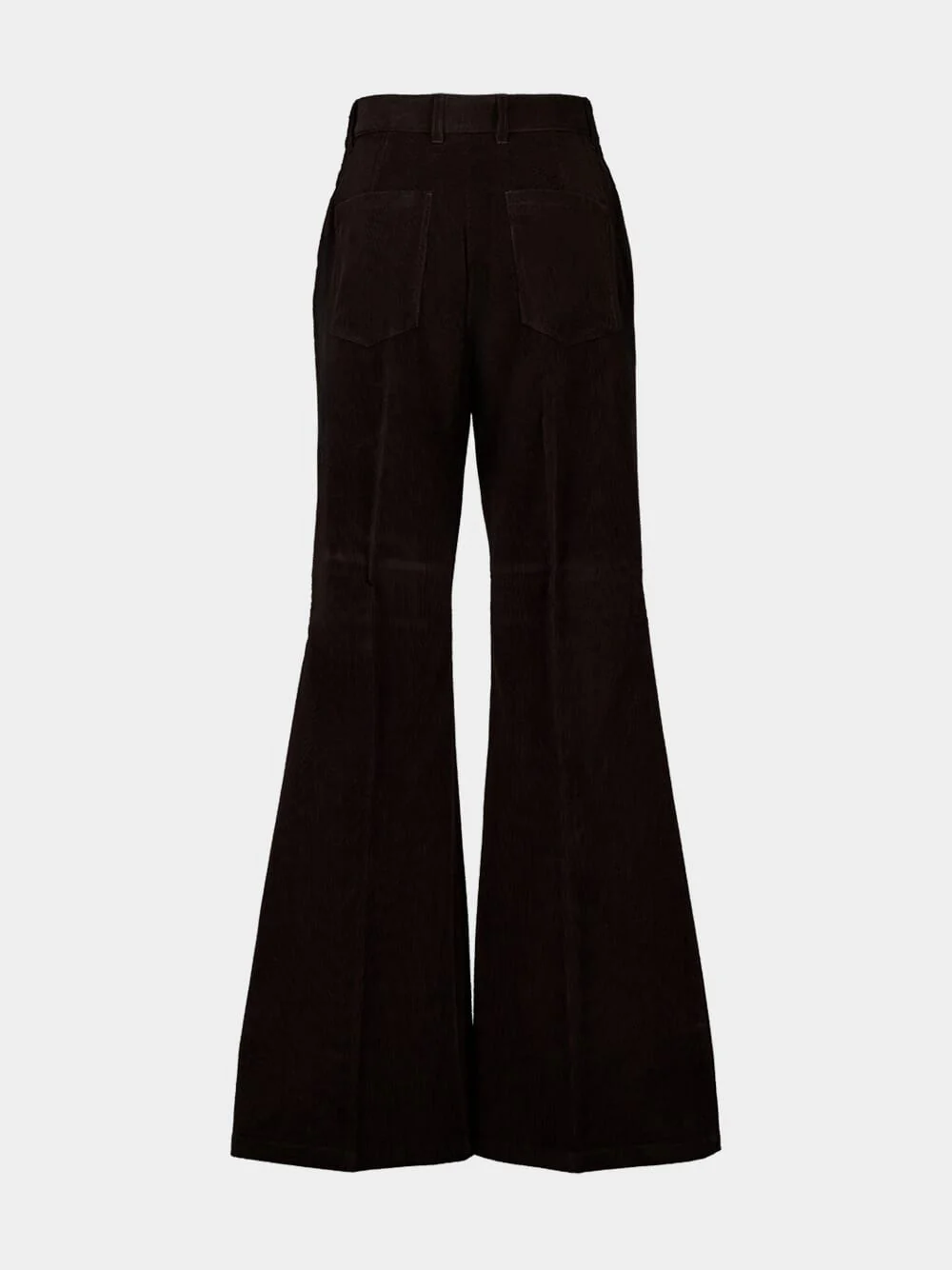 Dark Espresso Wide-Leg Corduroy Trousers - Image 2