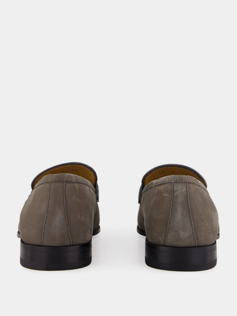 Daytona Grey Nubuck Loafers with Gancini Ornament - Image 5
