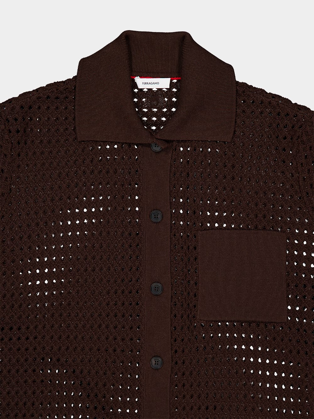 Espresso Brown Knitted Shirt Dress - Image 5