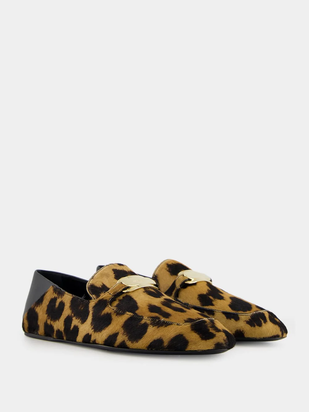 Elaine Leopard-Print Loafers with Gold Ornament - Image 3