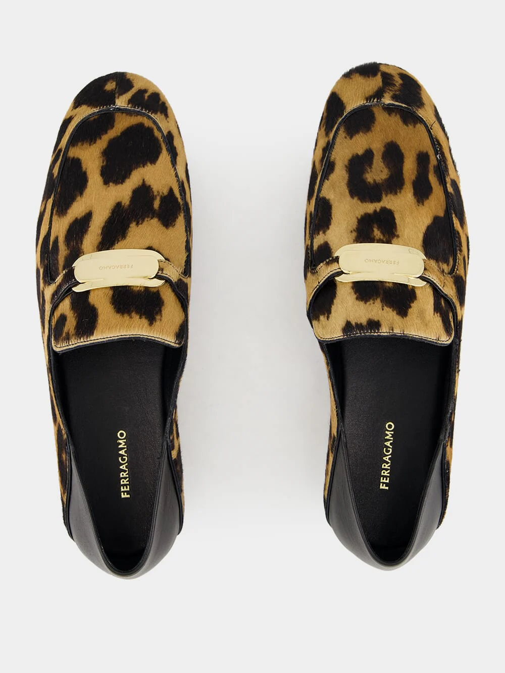 Elaine Leopard-Print Loafers with Gold Ornament - Image 4