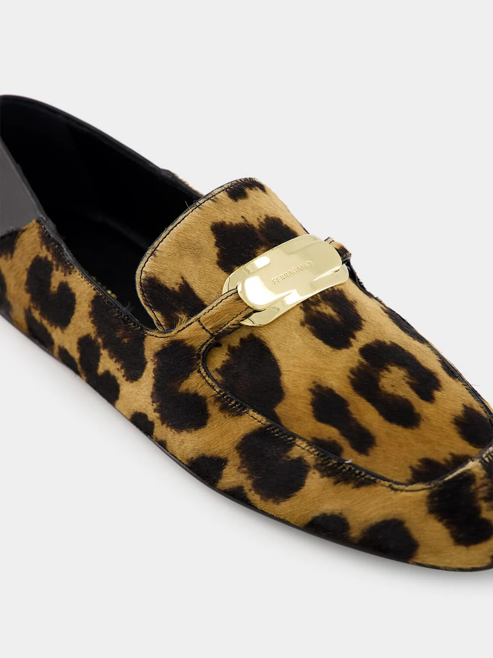 Elaine Leopard-Print Loafers with Gold Ornament - Image 7