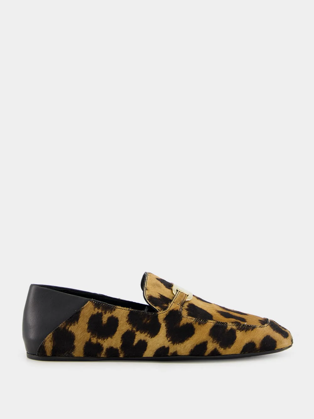 Elaine Leopard-Print Loafers with Gold Ornament - Image 8