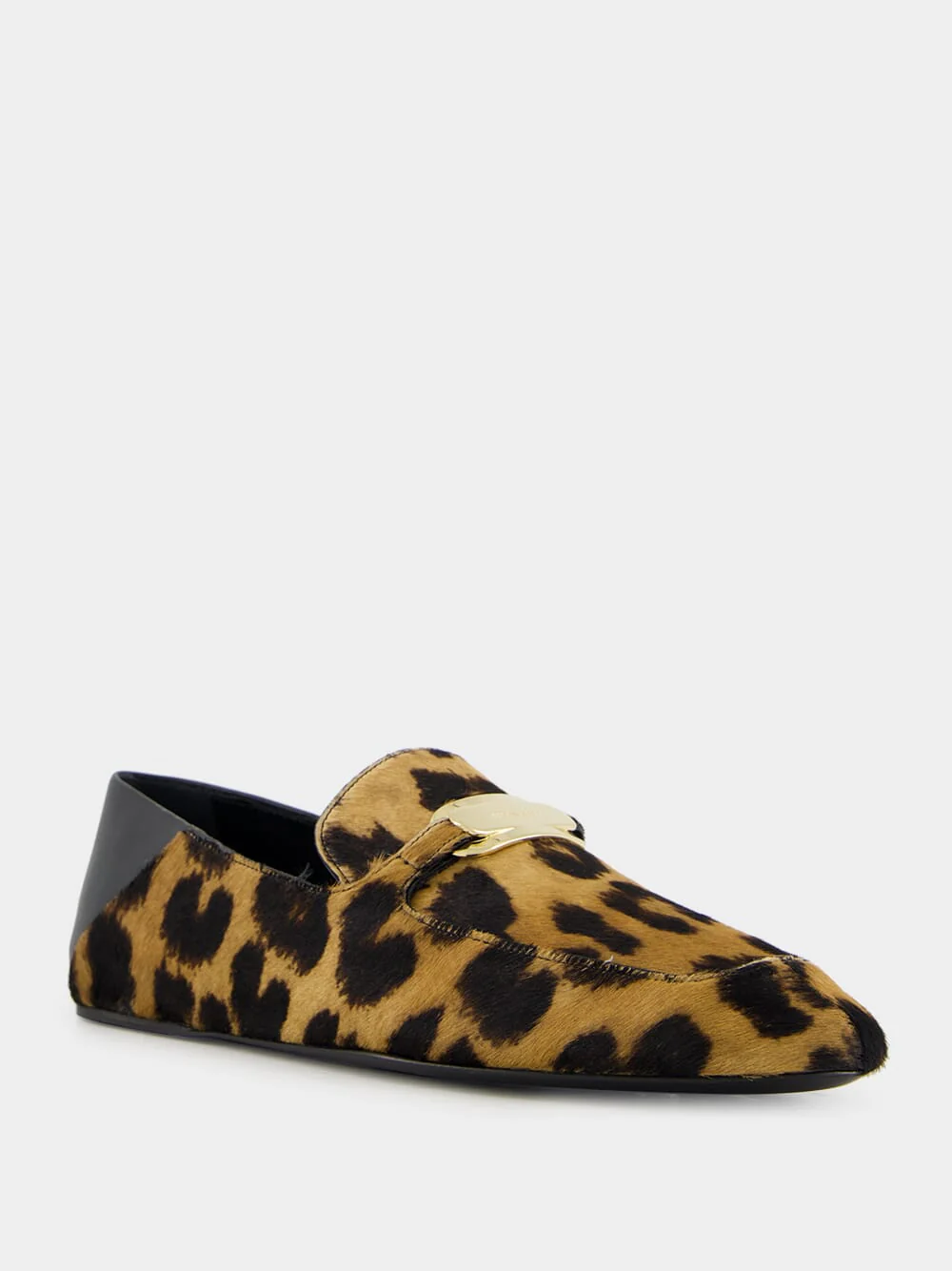 Elaine Leopard-Print Loafers with Gold Ornament - Image 9